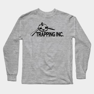 Trapping Inc Logo Black Long Sleeve T-Shirt